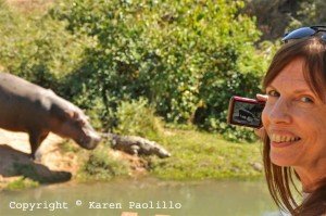 Teresa photographing Kuchek and his friend