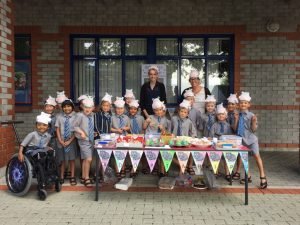The group of kids from Southwell School, with their teachers.